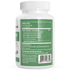 5 Defenders Organic Mushroom Blend Capsules for Pets