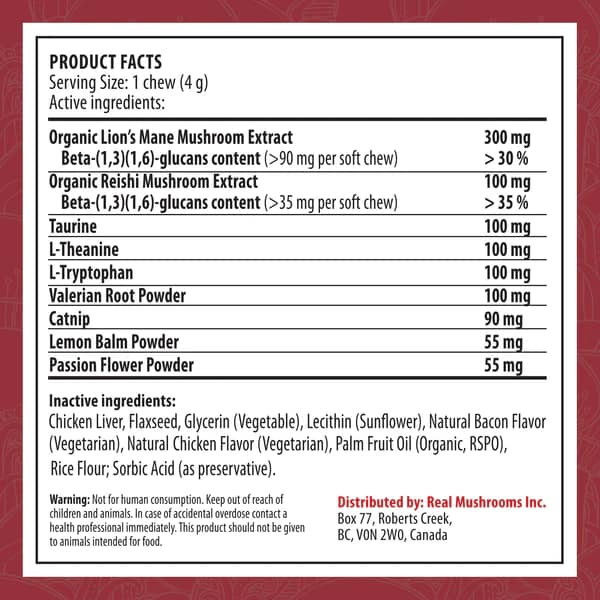 Mushroom Relax Pet Chews - Image 2