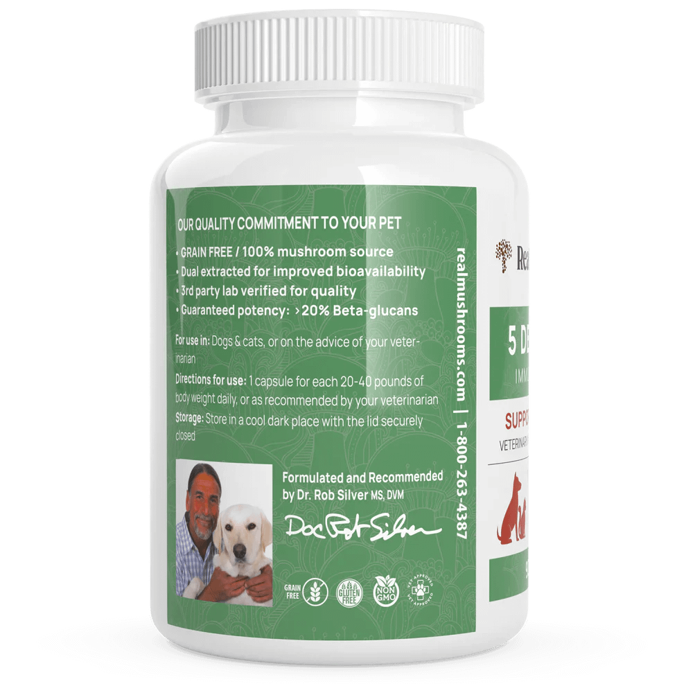 5 Defenders Organic Mushroom Blend Capsules for Pets - Image 3